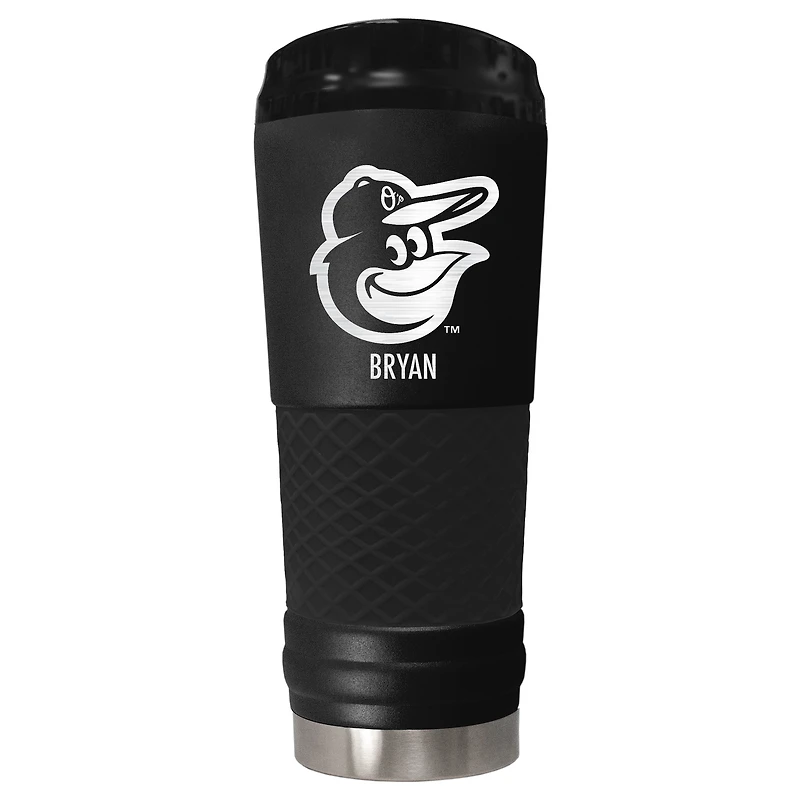 Black Baltimore Orioles 24oz. Personalized Stealth Draft Tumbler