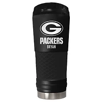 Black Green Bay Packers 24oz. Personalized Stealth Draft Tumbler