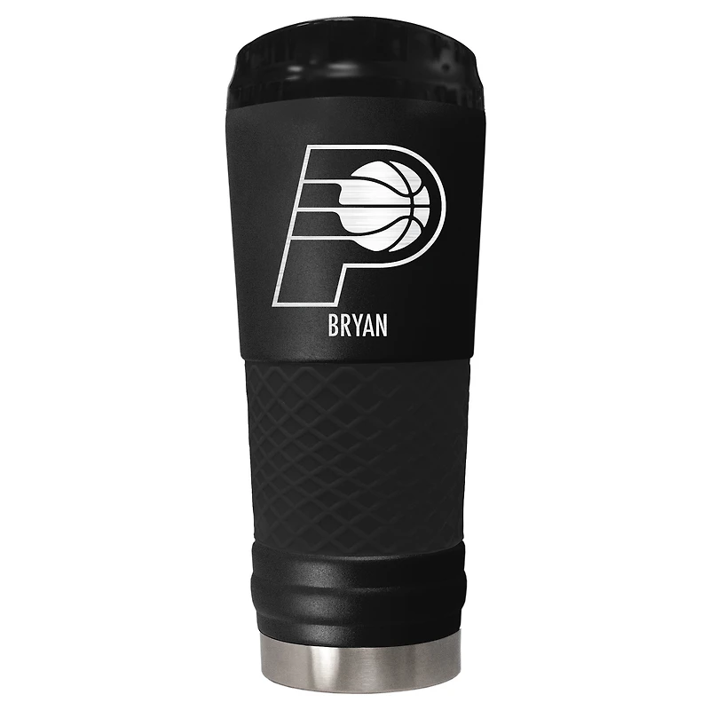 Black Indiana Pacers 24oz. Personalized Stealth Draft Tumbler