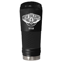 Black New Orleans Pelicans 24oz. Personalized Stealth Draft Tumbler