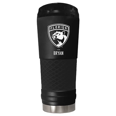 Black Florida Panthers 24oz. Personalized Stealth Draft Tumbler