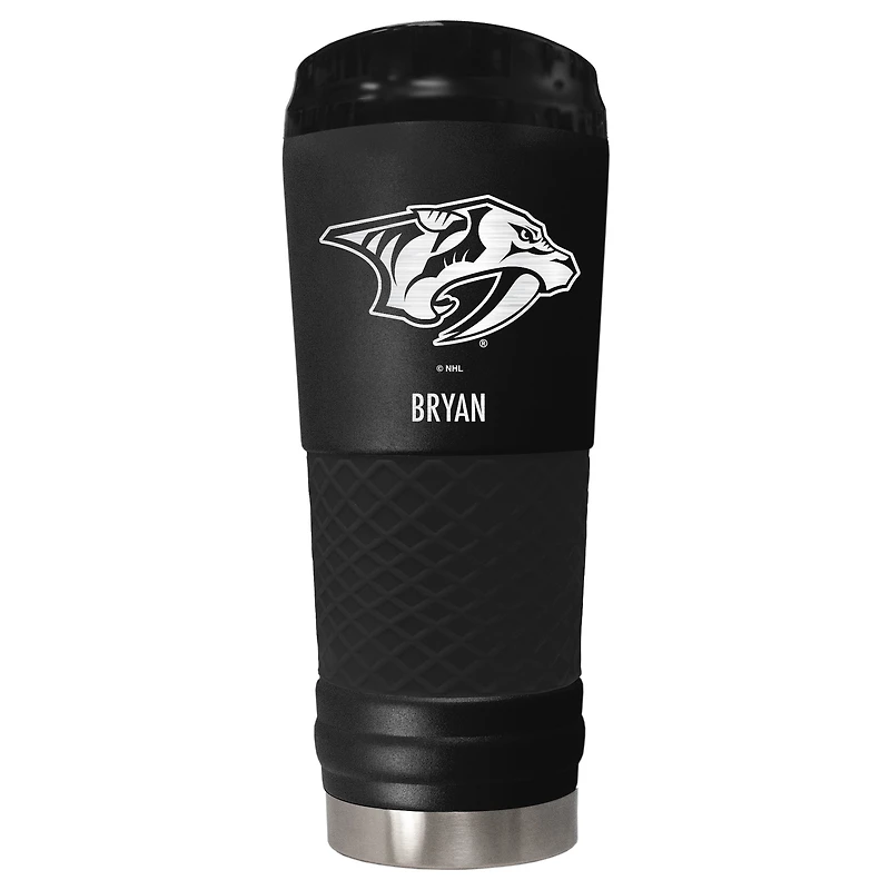 Black Nashville Predators 24oz. Personalized Stealth Draft Tumbler
