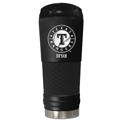 Black Texas Rangers 24oz. Personalized Stealth Draft Tumbler