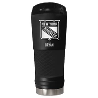 Black New York Rangers 24oz. Personalized Stealth Draft Tumbler