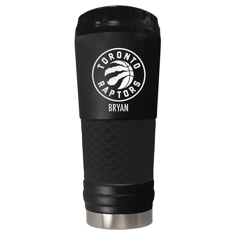 Black Toronto Raptors 24oz. Personalized Stealth Draft Tumbler