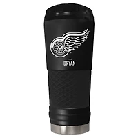 Black Detroit Red Wings 24oz. Personalized Stealth Draft Tumbler