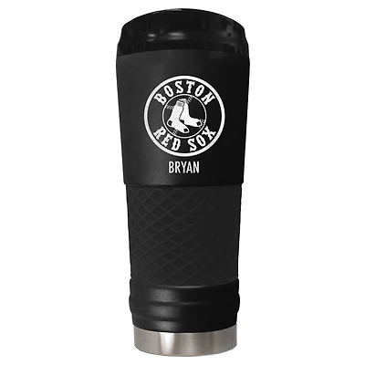Black Boston Red Sox 24oz. Personalized Stealth Draft Tumbler