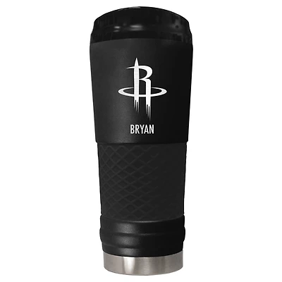 Black Houston Rockets 24oz. Personalized Stealth Draft Tumbler