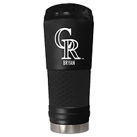 Black Colorado Rockies 24oz. Personalized Stealth Draft Tumbler