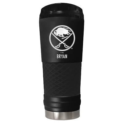 Black Buffalo Sabres 24oz. Personalized Stealth Draft Tumbler