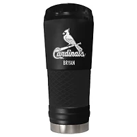 Black St. Louis Cardinals 24oz. Personalized Stealth Draft Tumbler