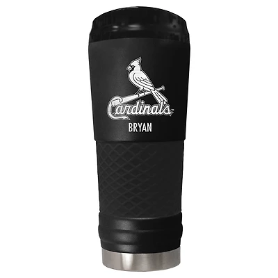 Black St. Louis Cardinals 24oz. Personalized Stealth Draft Tumbler