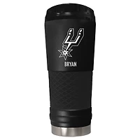 Black San Antonio Spurs 24oz. Personalized Stealth Draft Tumbler