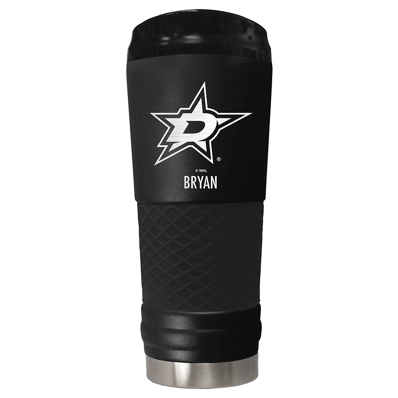 Black Dallas Stars 24oz. Personalized Stealth Draft Tumbler