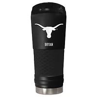 Black Texas Longhorns 24oz. Personalized Stealth Draft Tumbler