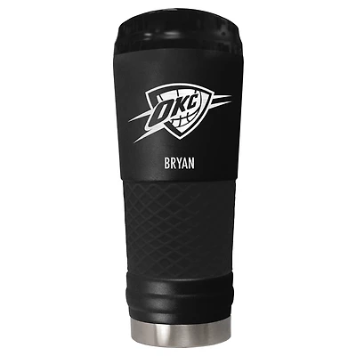 Black Oklahoma City Thunder 24oz. Personalized Stealth Draft Tumbler