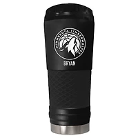 Black Minnesota Timberwolves 24oz. Personalized Stealth Draft Tumbler