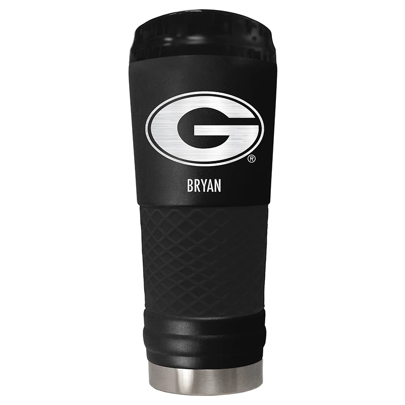 Black Georgia Bulldogs 24oz. Personalized Stealth Draft Tumbler
