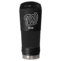 Black Washington Nationals 24oz. Personalized Stealth Draft Tumbler
