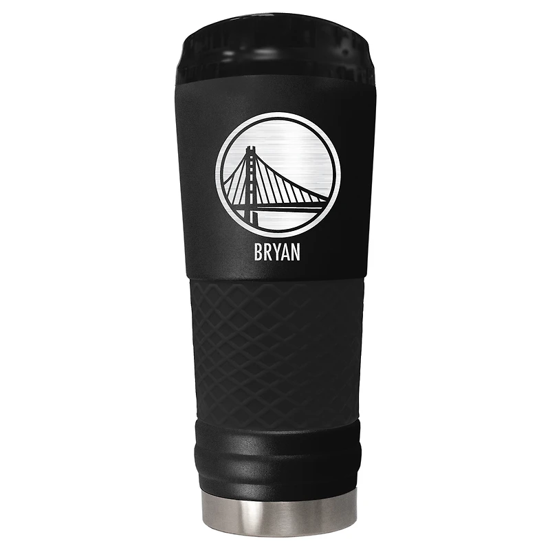 Black Golden State Warriors 24oz. Personalized Stealth Draft Tumbler