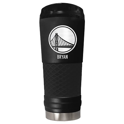 Black Golden State Warriors 24oz. Personalized Stealth Draft Tumbler