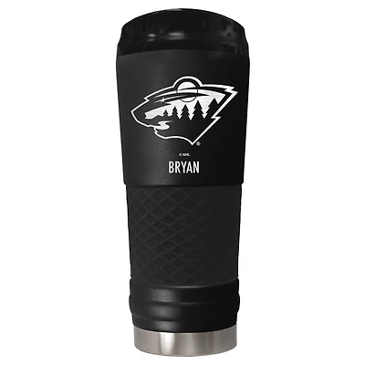 Black Minnesota Wild 24oz. Personalized Stealth Draft Tumbler