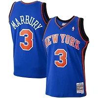 Men's Mitchell & Ness Stephon Marbury Blue New York Knicks Hardwood Classics Swingman Jersey