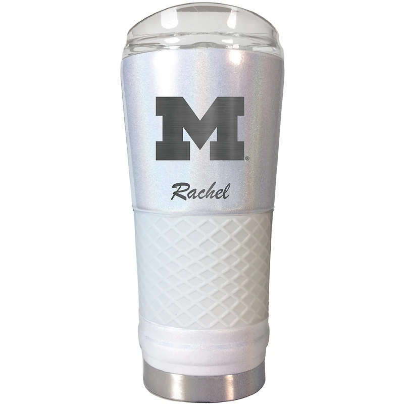 Michigan Wolverines 24oz. Personalized Opal Draft Tumbler