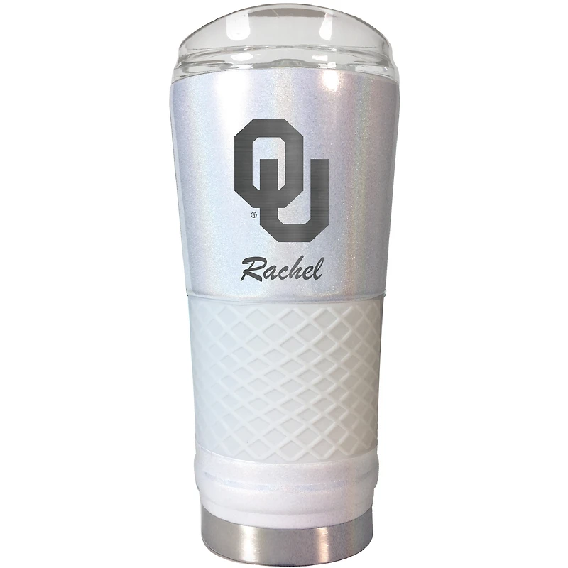 Oklahoma Sooners 24oz. Personalized Opal Draft Tumbler