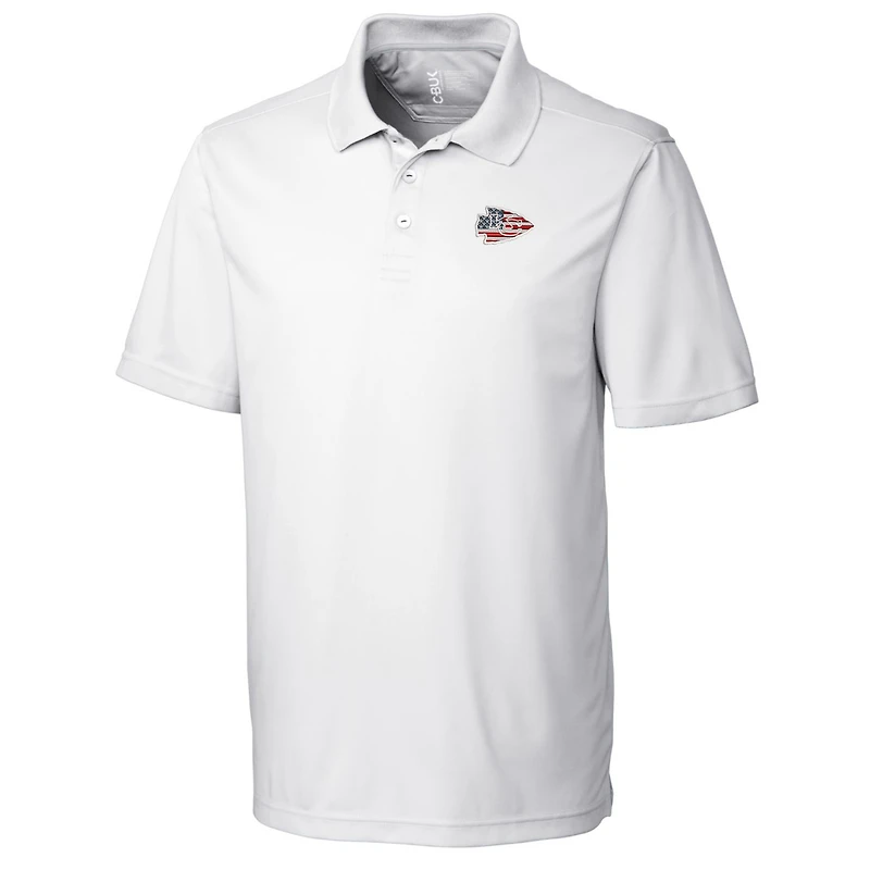 Men's Cutter & Buck White Kansas City Chiefs Americana Fairwood Polo