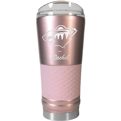Minnesota Wild 24oz. Personalized Rose Gold Draft Tumbler