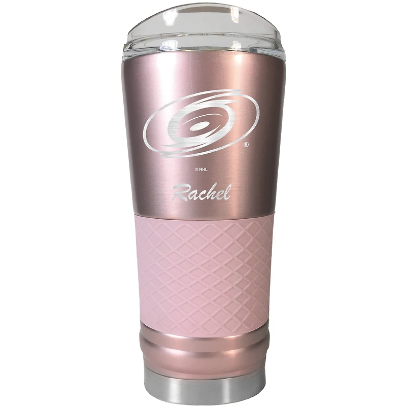 Carolina Hurricanes 24oz. Personalized Rose Gold Draft Tumbler
