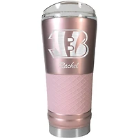Cincinnati Bengals 24oz. Personalized Rose Gold Draft Tumbler