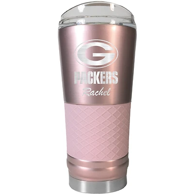 Green Bay Packers 24oz. Personalized Rose Gold Draft Tumbler