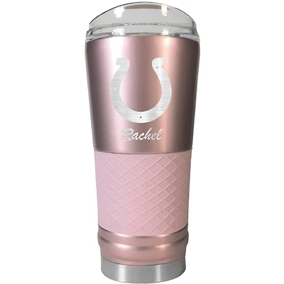 Indianapolis Colts 24oz. Personalized Rose Gold Draft Tumbler