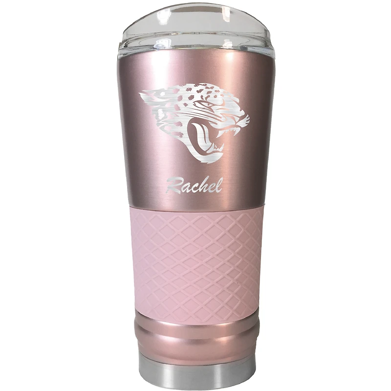 Jacksonville Jaguars 24oz. Personalized Rose Gold Draft Tumbler