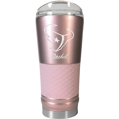 Houston Texans 24oz. Personalized Rose Gold Draft Tumbler