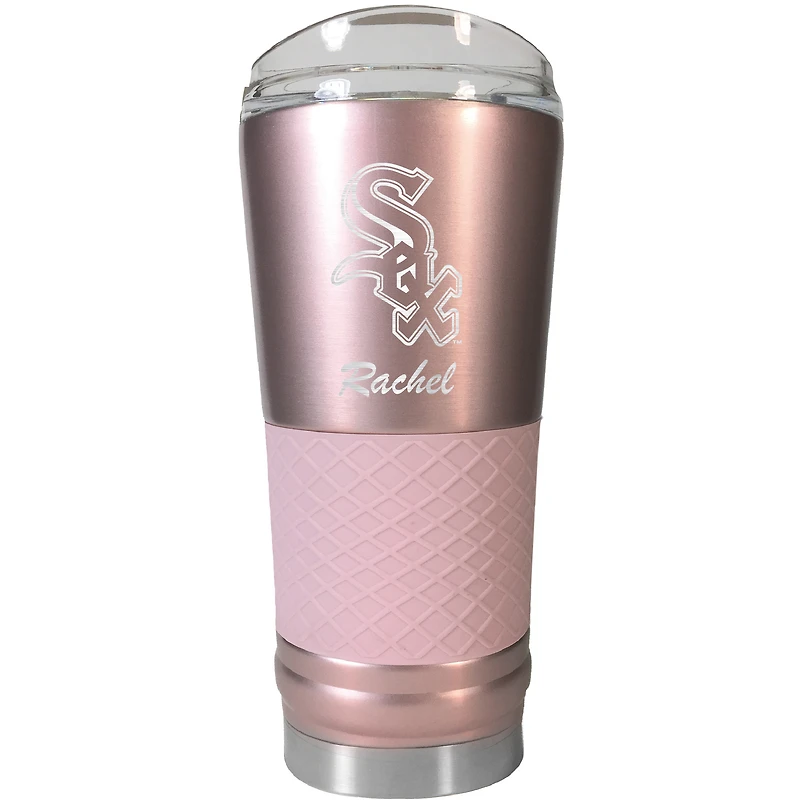 Chicago White Sox 24oz. Personalized Rose Gold Draft Tumbler