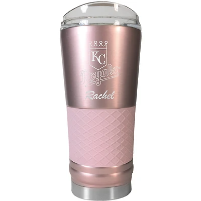 Kansas City Royals 24oz. Personalized Rose Gold Draft Tumbler