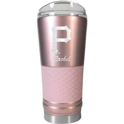 Pittsburgh Pirates 24oz. Personalized Rose Gold Draft Tumbler