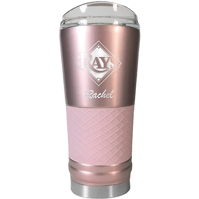 Tampa Bay Rays 24oz. Personalized Rose Gold Draft Tumbler