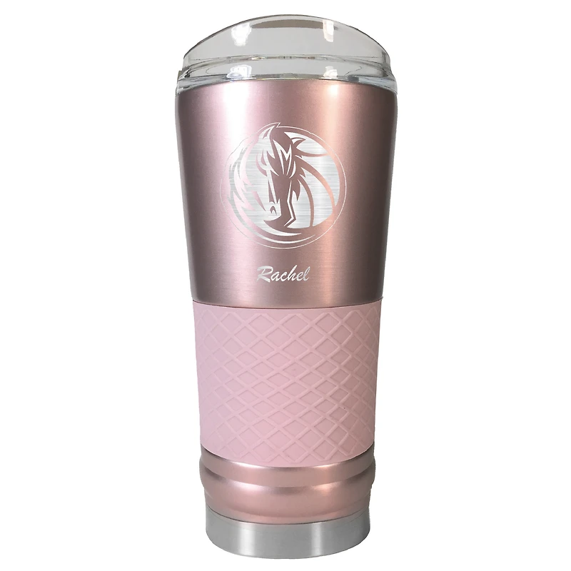 Dallas Mavericks 24oz. Personalized Rose Gold Draft Tumbler