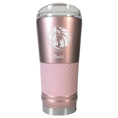 Dallas Mavericks 24oz. Personalized Rose Gold Draft Tumbler