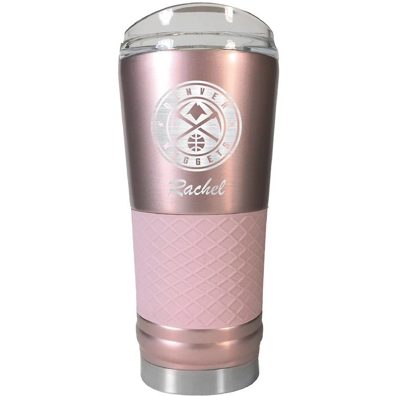 Denver Nuggets 24oz. Personalized Rose Gold Draft Tumbler