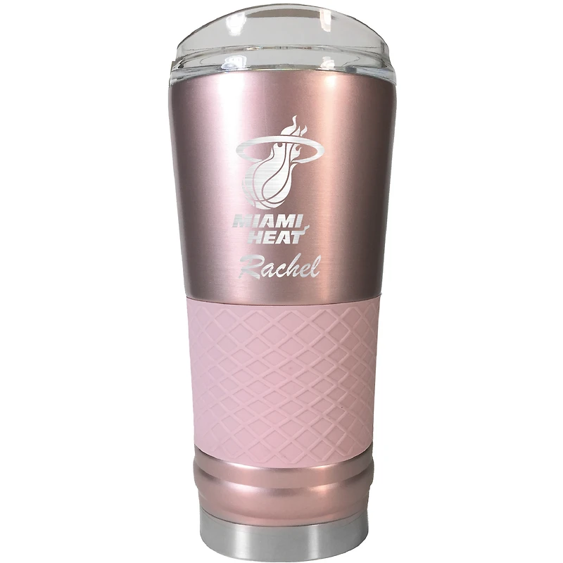 Miami Heat 24oz. Personalized Rose Gold Draft Tumbler
