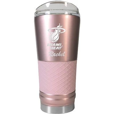 Miami Heat 24oz. Personalized Rose Gold Draft Tumbler