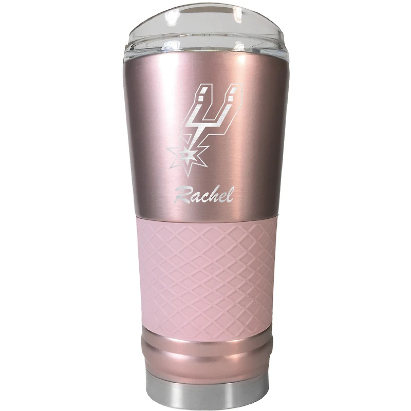 San Antonio Spurs 24oz. Personalized Rose Gold Draft Tumbler