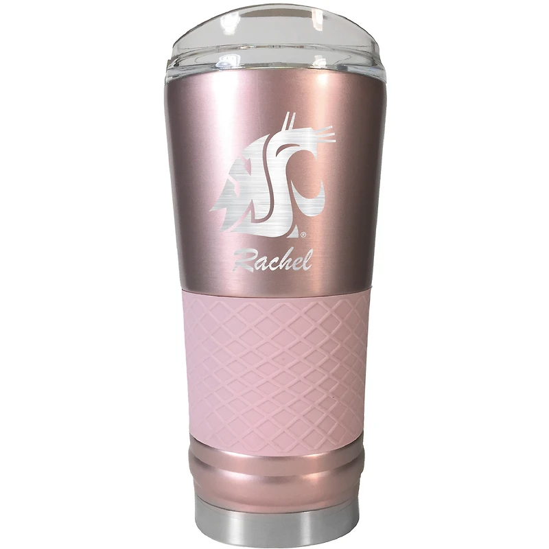 Washington State Cougars 24oz. Personalized Rose Gold Draft Tumbler