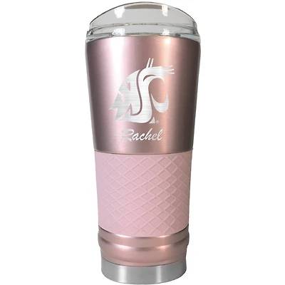 Washington State Cougars 24oz. Personalized Rose Gold Draft Tumbler