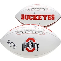Ryan Day Ohio State Buckeyes Autographed White Panel Football